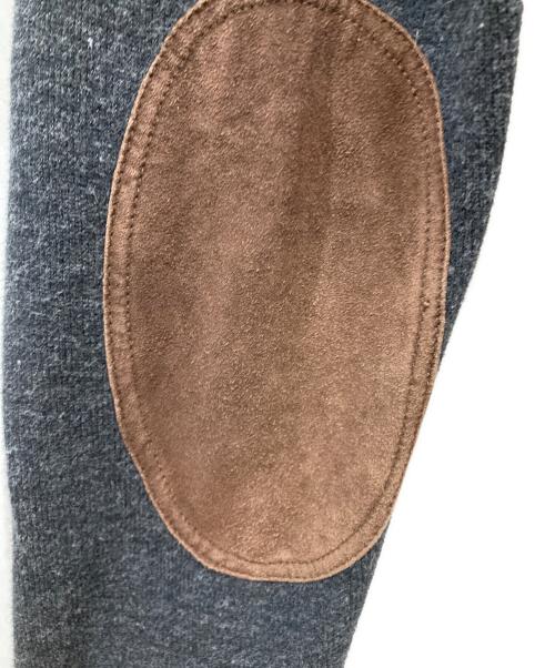 POLO RALPH LAUREN（ポロ・ラルフローレン）POLO RALPH LAUREN (ポロ・ラルフローレン) エルボーパッチショールカラーニット グレー サイズ:SIZE XSの古着・服飾アイテム
