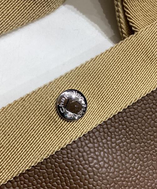 Herve Chapelier（エルベシャプリエ）Herve Chapelier (エルベシャプリエ) 707GP リュクス舟型トートバッグ ブラウン×ゴールドの古着・服飾アイテム