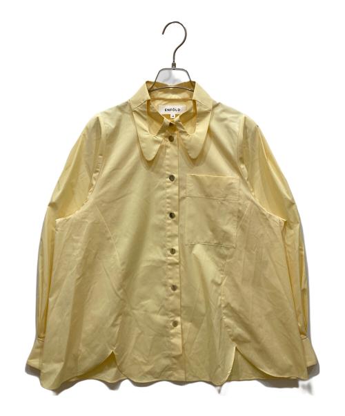 ENFOLD（エンフォルド）ENFOLD (エンフォルド) HOLE-COLLAR SHIRT イエロー サイズ:SIZE 38の古着・服飾アイテム