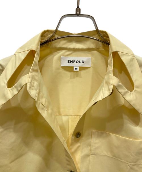 ENFOLD（エンフォルド）ENFOLD (エンフォルド) HOLE-COLLAR SHIRT イエロー サイズ:SIZE 38の古着・服飾アイテム
