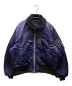 BEAMSビームス）の古着「ワイドショートフィット B-15タイプ フライトジャケット」｜ネイビー