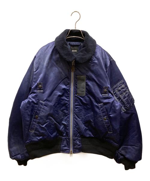 BEAMS（ビームス）BEAMS (ビームス) ワイドショートフィット B-15タイプ フライトジャケット ネイビー サイズ:SIZE Lの古着・服飾アイテム