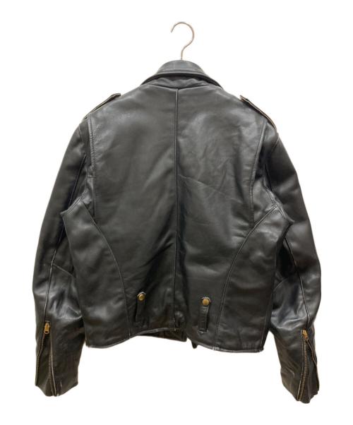 VANSON（バンソン）VANSON (バンソン) レザー ダブルライダース ジャケット ブラック サイズ:SIZE 42の古着・服飾アイテム