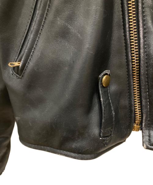 VANSON（バンソン）VANSON (バンソン) レザー ダブルライダース ジャケット ブラック サイズ:SIZE 42の古着・服飾アイテム