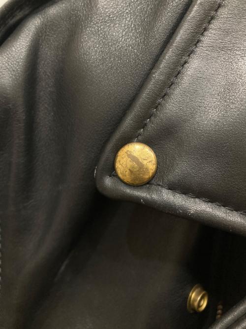 VANSON（バンソン）VANSON (バンソン) レザー ダブルライダース ジャケット ブラック サイズ:SIZE 42の古着・服飾アイテム