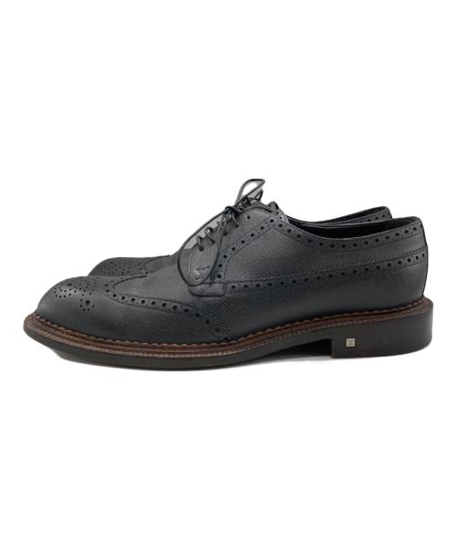 LOUIS VUITTON（ルイ ヴィトン）LOUIS VUITTON (ルイ ヴィトン) ウィングチップダービードレスシューズ ブラック サイズ:9　1/2の古着・服飾アイテム
