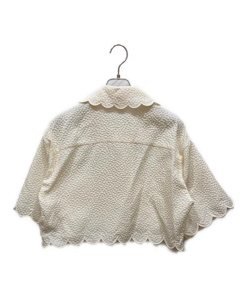 YORI（ヨリ）YORI (ヨリ) shirocon もくもくジャガードジャケット アイボリー サイズ:SIZE 36 未使用品の古着・服飾アイテム