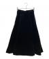 foufou（フーフー）の古着「velvet quilting super flare skirt」｜ブラック