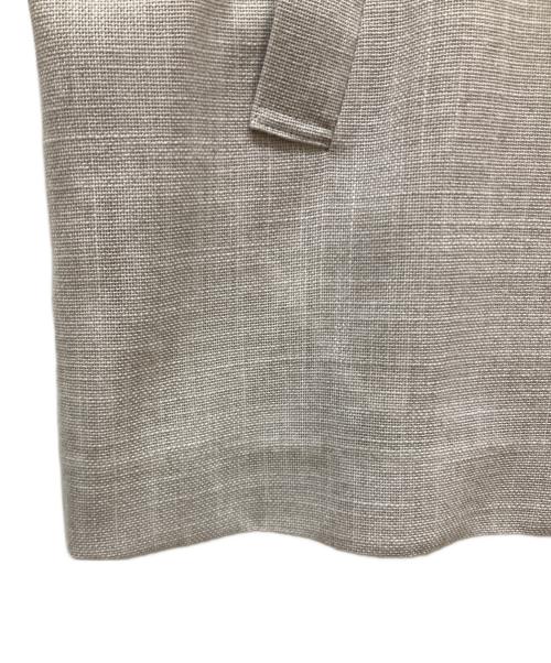 ANAYI（アナイ）ANAYI (アナイ) カラミリネンライクフレンチスリーブ ジャケット グレー サイズ:SIZE 38の古着・服飾アイテム