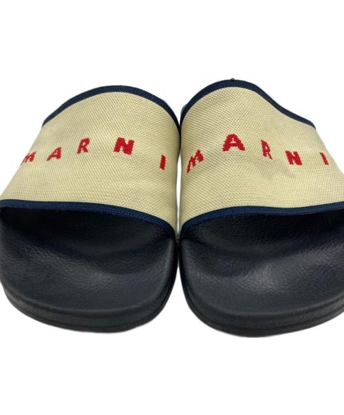 MARNI（マルニ）MARNI (マルニ) ジャガードロゴラバーサンダル ブラック サイズ:SIZE　43の古着・服飾アイテム