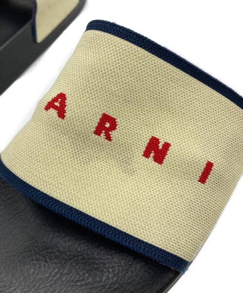 MARNI（マルニ）MARNI (マルニ) ジャガードロゴラバーサンダル ブラック サイズ:SIZE　43の古着・服飾アイテム