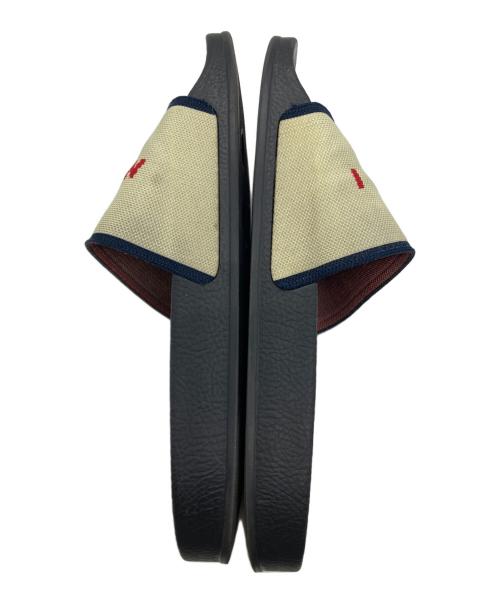 MARNI（マルニ）MARNI (マルニ) ロゴジャカード ニットスライドサンダル ブラック サイズ:SIZE　36の古着・服飾アイテム