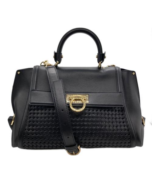 Salvatore Ferragamo（サルヴァトーレ フェラガモ）Salvatore Ferragamo (サルヴァトーレ フェラガモ) ハンドバッグ ブラックの古着・服飾アイテム