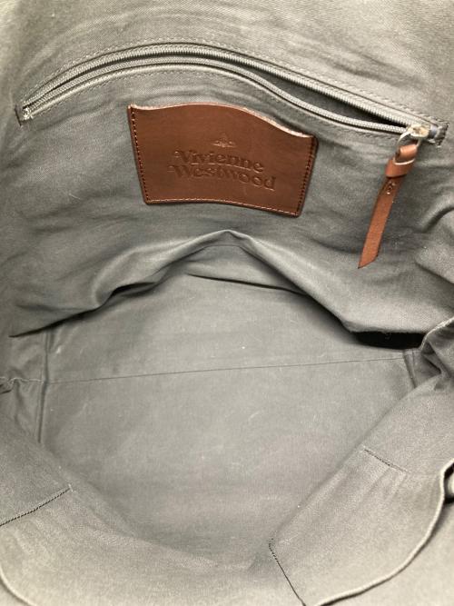 Vivienne Westwood（ヴィヴィアンウエストウッド）Vivienne Westwood (ヴィヴィアンウエストウッド) オーブ柄ワンショルダーバッグ ブラウンの古着・服飾アイテム