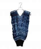 ISSEY MIYAKE meイッセイ ミヤケ ミー）の古着「ノースリーブワンピース」｜ブルー