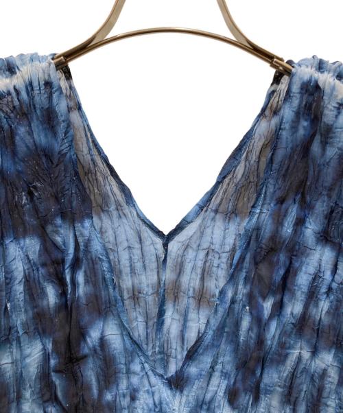 ISSEY MIYAKE me（イッセイ ミヤケ ミー）ISSEY MIYAKE ME (イッセイ ミヤケ ミー) ノースリーブワンピース ブルー サイズ:不明の古着・服飾アイテム