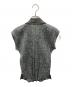 ISSEY MIYAKE (イッセイミヤケ) 総柄ノースリーブブラウス グレー サイズ:SIZE 3：16000円