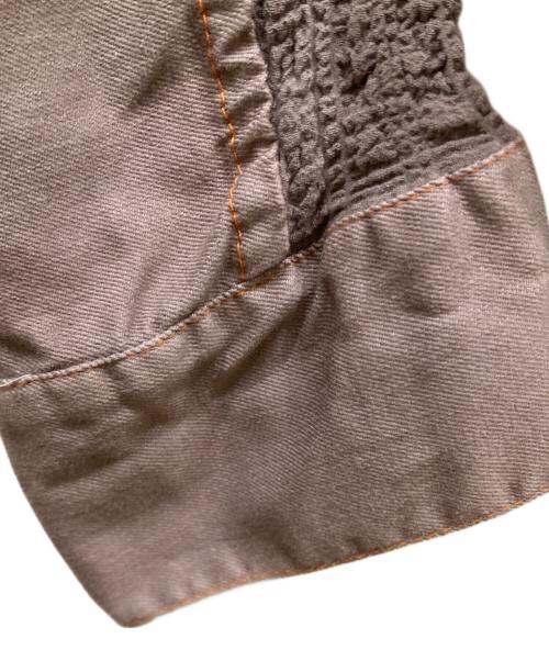 ISSEY MIYAKE me（イッセイ ミヤケ ミー）ISSEY MIYAKE ME (イッセイ ミヤケ ミー) カリフラワー切替ジャケット ベージュ サイズ:SIZE Freeの古着・服飾アイテム