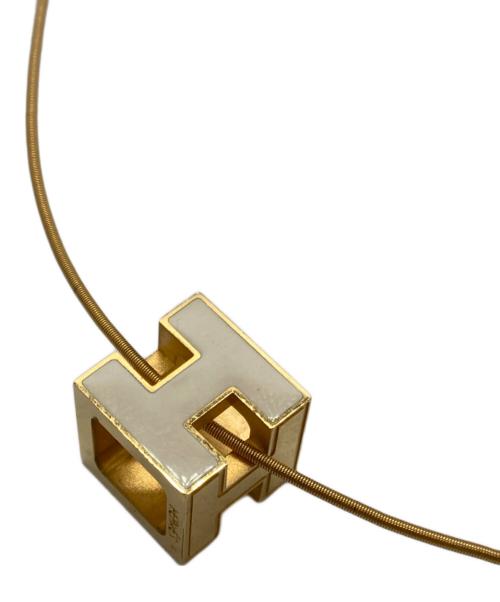 HERMES（エルメス）HERMES (エルメス) Hキューブペンダントップ ゴールドの古着・服飾アイテム