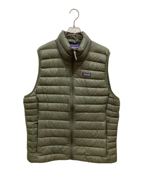 Patagonia（パタゴニア）Patagonia (パタゴニア) ダウンベスト カーキ サイズ:SIZE Lの古着・服飾アイテム