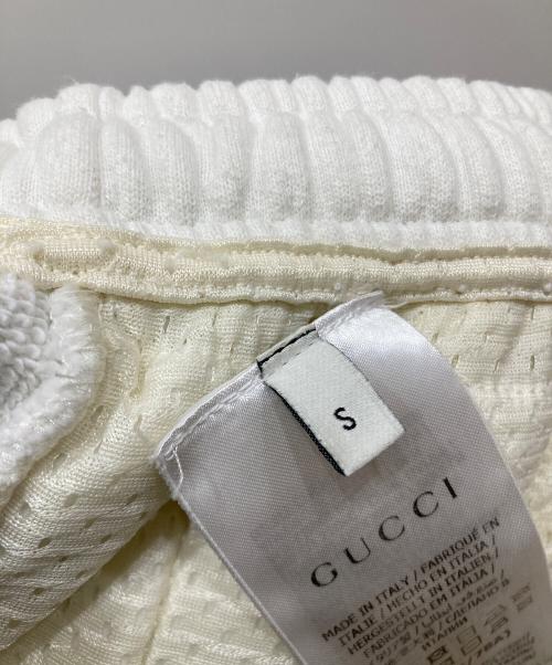 GUCCI（グッチ）GUCCI (グッチ) カラー ブロック スウェット ジョギング パンツ ホワイト サイズ:SIZE Sの古着・服飾アイテム