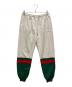 GUCCI（グッチ）の古着「カラー ブロック スウェット ジョギング パンツ」｜ホワイト