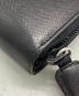 中古・古着 PRADA (プラダ) サフィアーノラウンドファスナー財布 ブラック：14000円