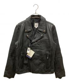 GAP（ギャップ）の古着「ダブルライダースジャケット」｜ブラック