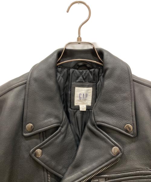 GAP（ギャップ）GAP (ギャップ) ダブルライダースジャケット ブラック サイズ:SIZE Sの古着・服飾アイテム