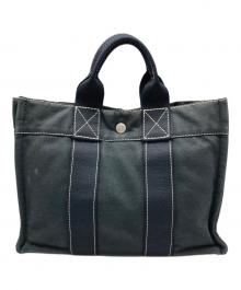 HERMES（エルメス）の古着「ドーヴィルPM トートバッグ」｜ブラック
