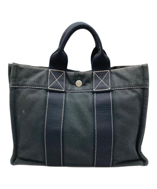 HERMES（エルメス）HERMES (エルメス) ドーヴィルPM トートバッグ ブラックの古着・服飾アイテム