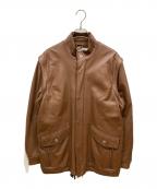 BALMAINバルマン）の古着「ラムレザージャケット」｜ブラウン