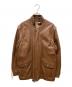 BALMAIN（バルマン）の古着「ラムレザージャケット」｜ブラウン