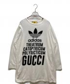 GUCCI×adidasグッチ×アディダス）の古着「カットソーワンピース」｜ホワイト