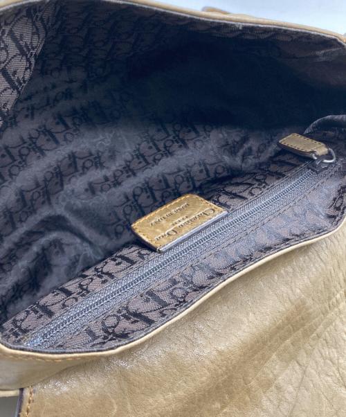Christian Dior（クリスチャン ディオール）Christian Dior (クリスチャン ディオール) ガウチョレザーショルダーバッグ オリーブの古着・服飾アイテム