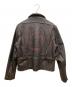 HARLEY-DAVIDSON (ハーレーダビッドソン) 背面エンボスレザージャケット ブラウン サイズ:SIZE L：35000円