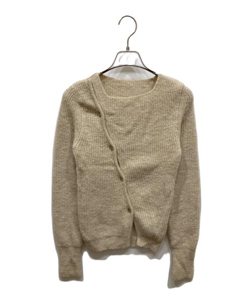 JACQUEMUS LA MAILLE PAU（ジャックムス ラ・マイユ・ポー）JACQUEMUS LA MAILLE PAU (ジャックムス ラ・マイユ・ポー) アシンメトリーニット ベージュ サイズ:SIZE 34の古着・服飾アイテム