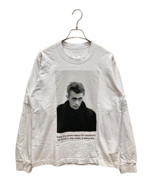 sacai（サカイ）sacai (サカイ) James Dean L／S T-shirt長袖Tシャツ ホワイト サイズ:SIZE 2の古着・服飾アイテム