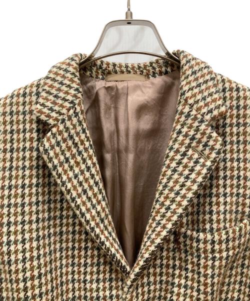 DUNN & CO（ダンアンドカンパニー）dunn & co (ダンアンドカンパニー) Harris Tweed (ハリスツイード) テーラードジャケット ベージュ サイズ:不明の古着・服飾アイテム