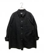 MM6 Maison Margielaエムエムシックスメゾンマルジェラ）の古着「OVER SIZE DENIM COAT」｜ブラック