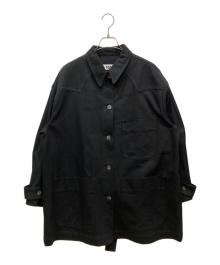 MM6 Maison Margiela（エムエムシックスメゾンマルジェラ）の古着「OVER SIZE DENIM COAT」｜ブラック
