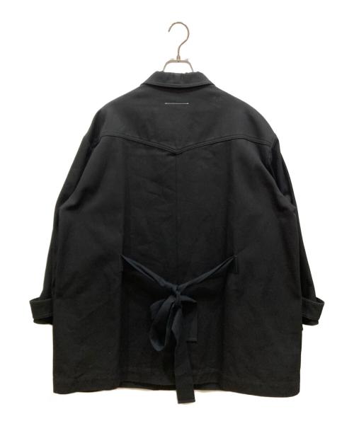 MM6 Maison Margiela（エムエムシックスメゾンマルジェラ）MM6 Maison Margiela (エムエムシックスメゾンマルジェラ) OVER SIZE DENIM COAT ブラック サイズ:SIZE 40の古着・服飾アイテム