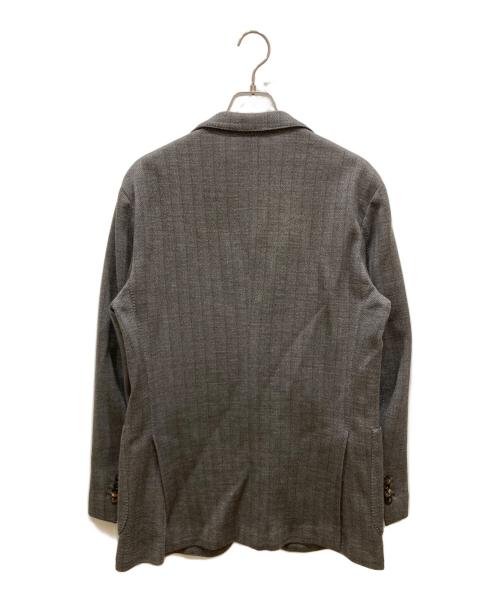 LARDINI（ラルディーニ）LARDINI (ラルディーニ) ウールナイロンハニカムニットジャージ2Bジャケット グレー サイズ:SIZE 48の古着・服飾アイテム