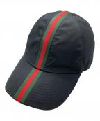 GUCCIグッチ）の古着「コットン ベースボールキャップ」｜ブラック