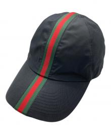GUCCI（グッチ）の古着「コットン ベースボールキャップ」｜ブラック