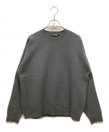 AURALEE（オーラリー）の古着「FELTED WOOL KNIT P/O」｜グレー