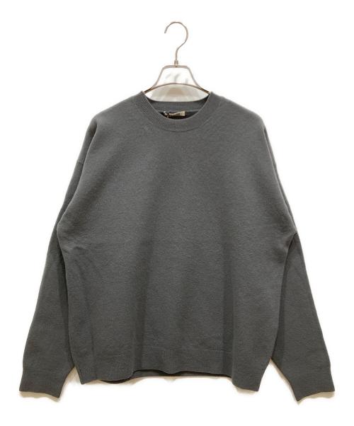 AURALEE（オーラリー）AURALEE (オーラリー) FELTED WOOL KNIT P/O グレー サイズ:SIZE 4の古着・服飾アイテム