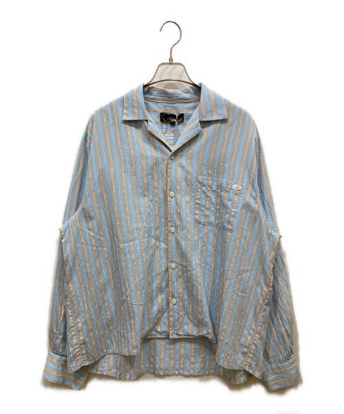 KITH（キス）KITH (キス) ストライプシャツ ブルー サイズ:SIZE Mの古着・服飾アイテム