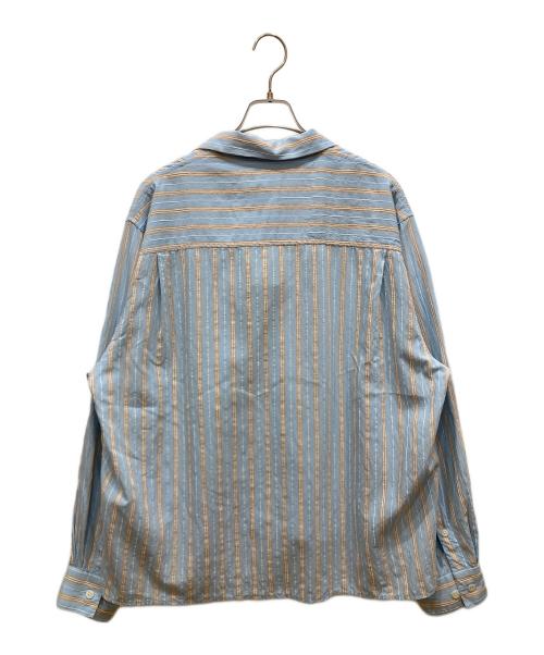KITH（キス）KITH (キス) ストライプシャツ ブルー サイズ:SIZE Mの古着・服飾アイテム