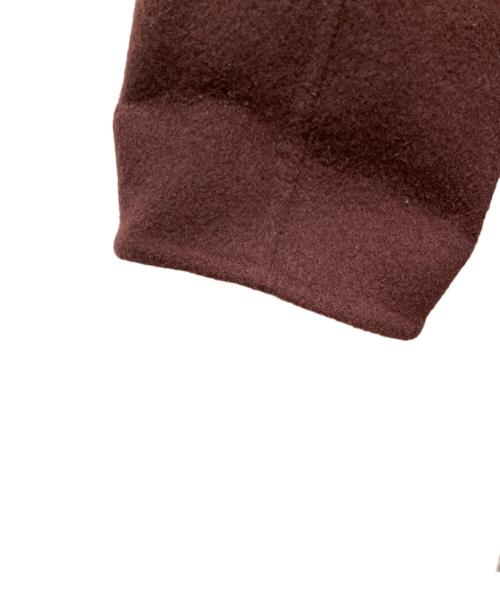 theory（セオリー）theory (セオリー) カシミヤブレンドダブルフェイスラップコート ボルドー サイズ:Pの古着・服飾アイテム